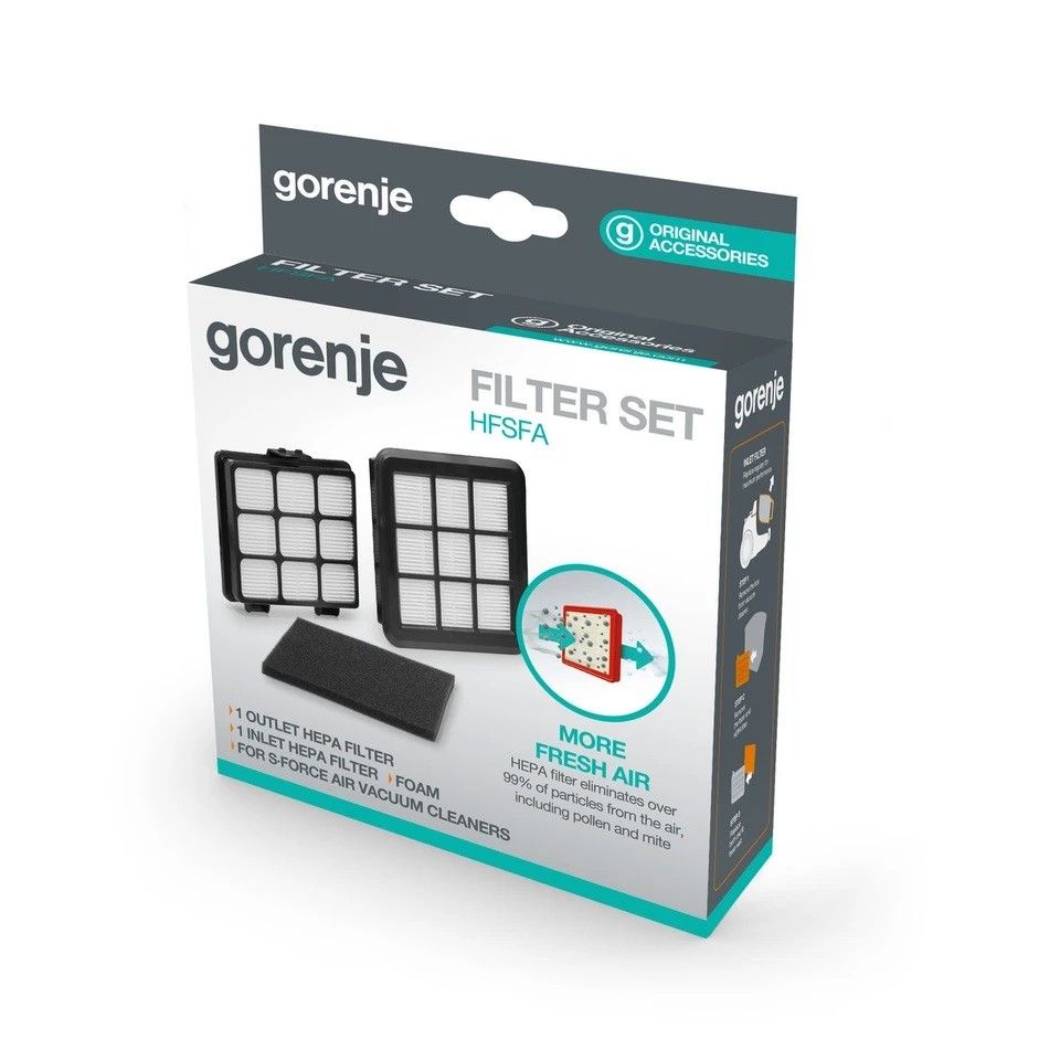 GORENJE PORSZÍVÓ VCE01SFABKR HEPA SZŰRŐ FILTER KÉSZLET / 743142